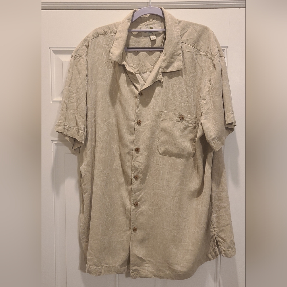 Island Shores silk short sleeve shirt